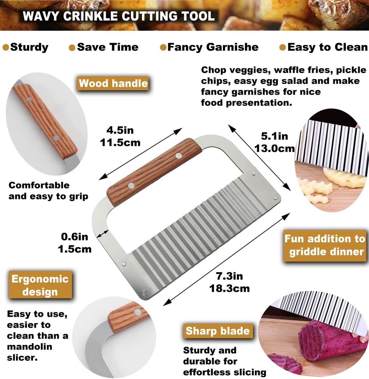 ROMANTICIST 8PCS Professional Griddle Accessory Set