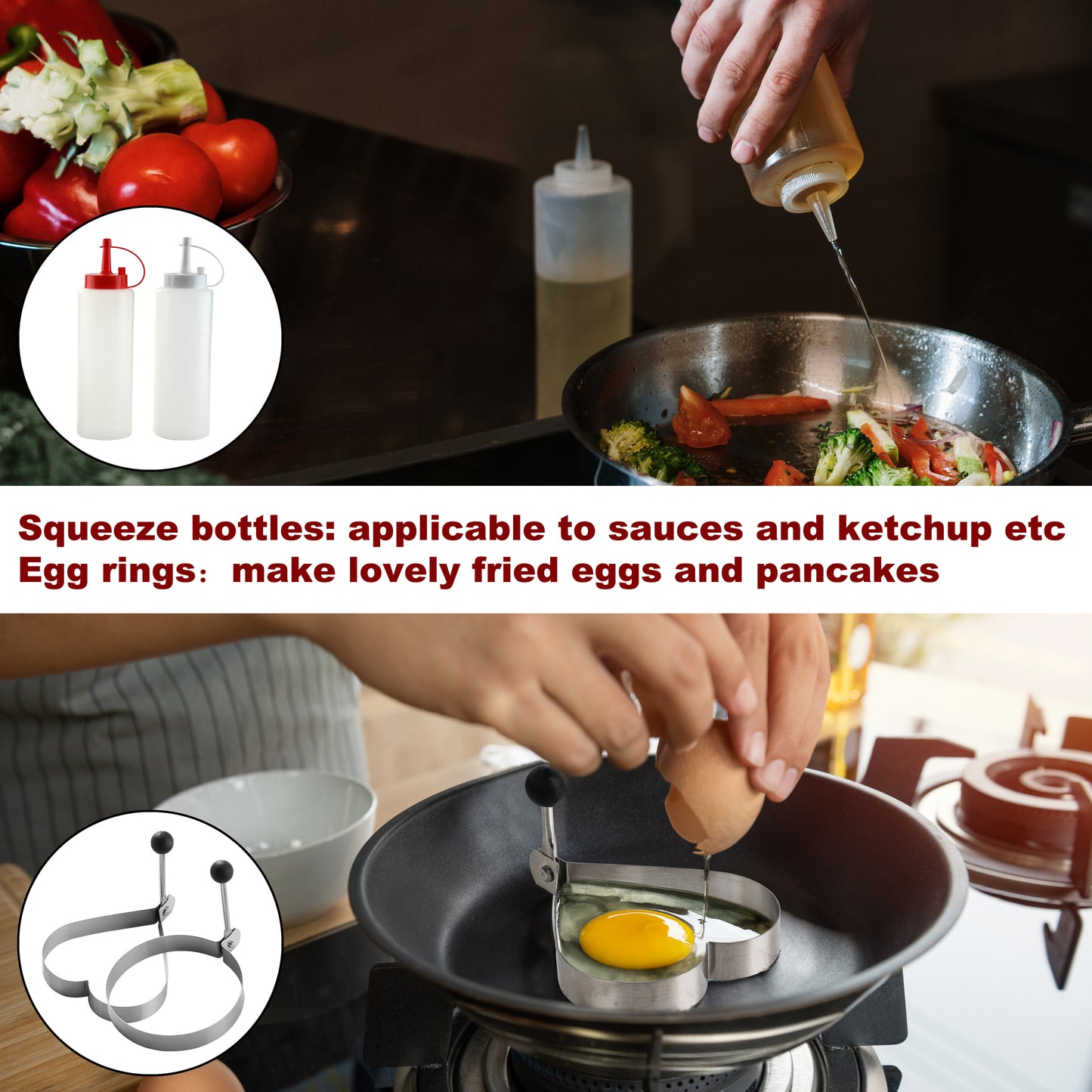 Romanticist 14-Piece Flat Top Griddle Accessory Set | Professional Grill Spatula Accessory Set