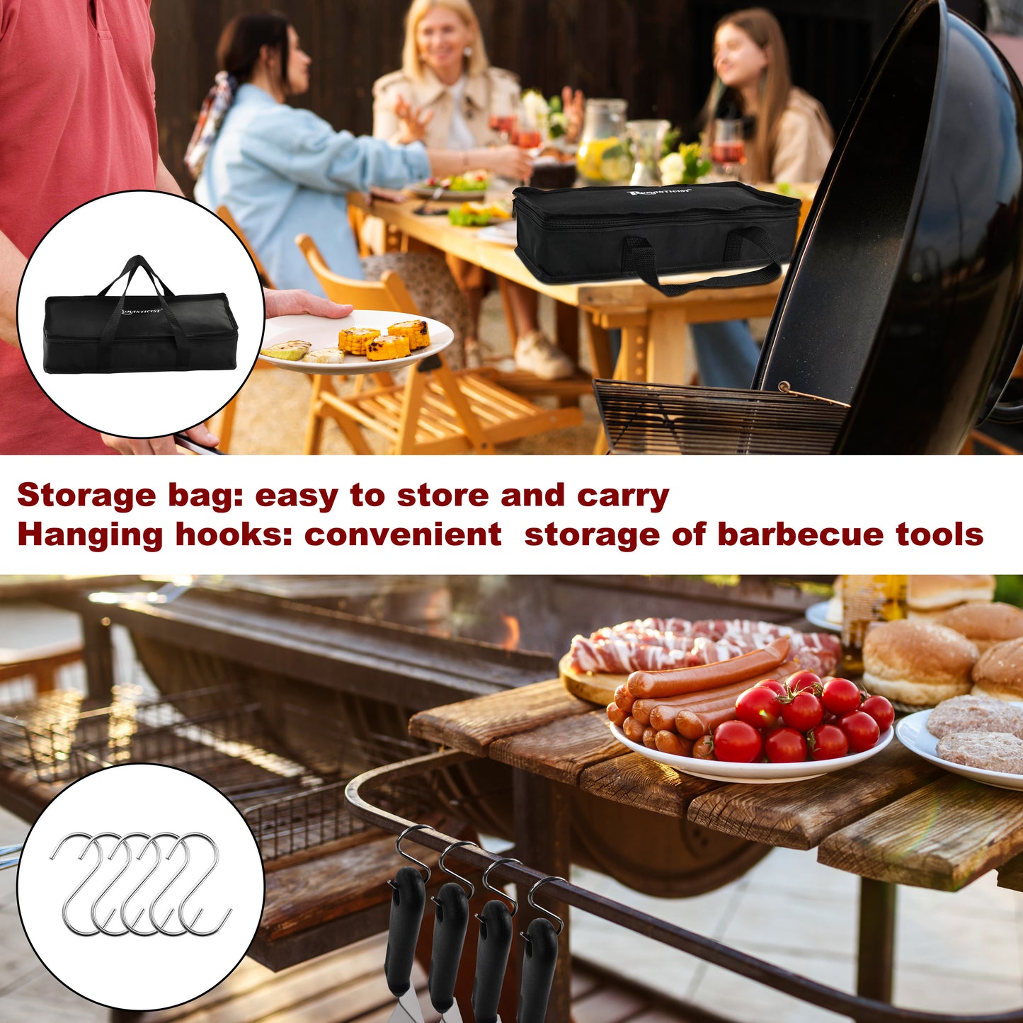 Romanticist 14-Piece Flat Top Griddle Accessory Set | Professional Grill Spatula Accessory Set