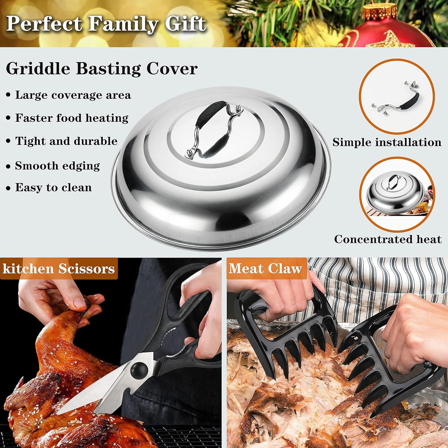 ROMANTICIST Professional Griddle Accessory Set - 30PCS Flat Top Grill Tool Set