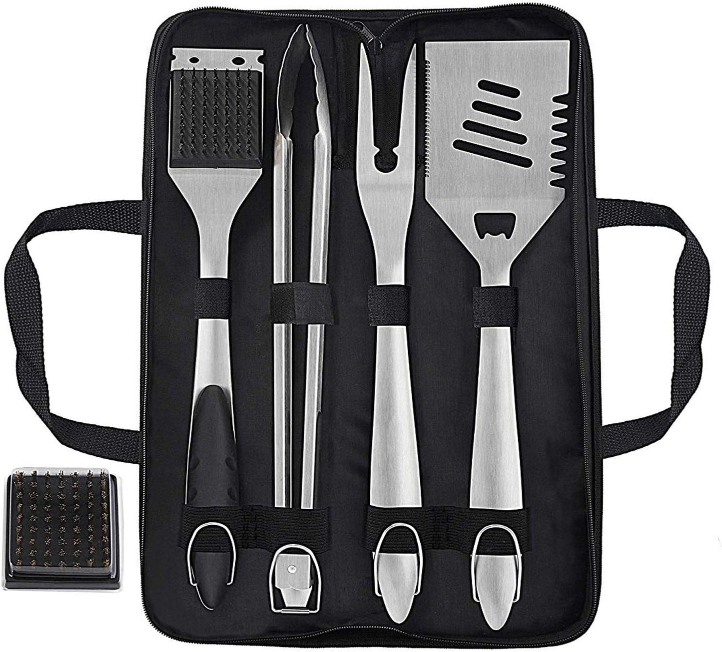 Grilljoy 8PCS Heavy Duty Barbecue Grill Tool Set