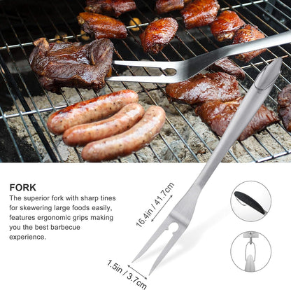 Grilljoy 8PCS Heavy Duty Barbecue Grill Tool Set