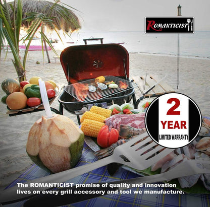 ROMANTICIST 4PCS Chef's BBQ Accessories - Professional BBQ Set