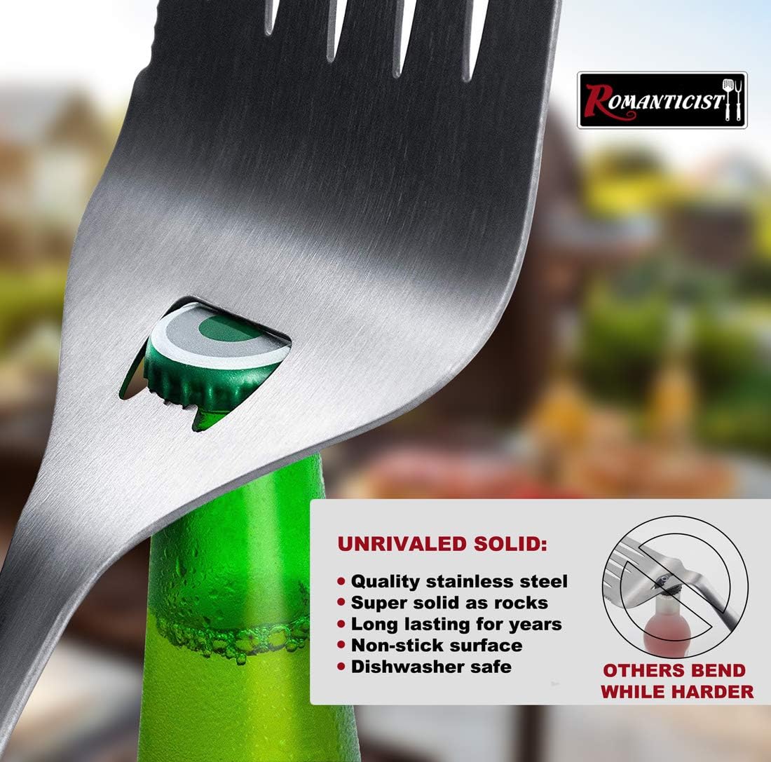 ROMANTICIST 4PCS Chef's BBQ Accessories - Professional BBQ Set