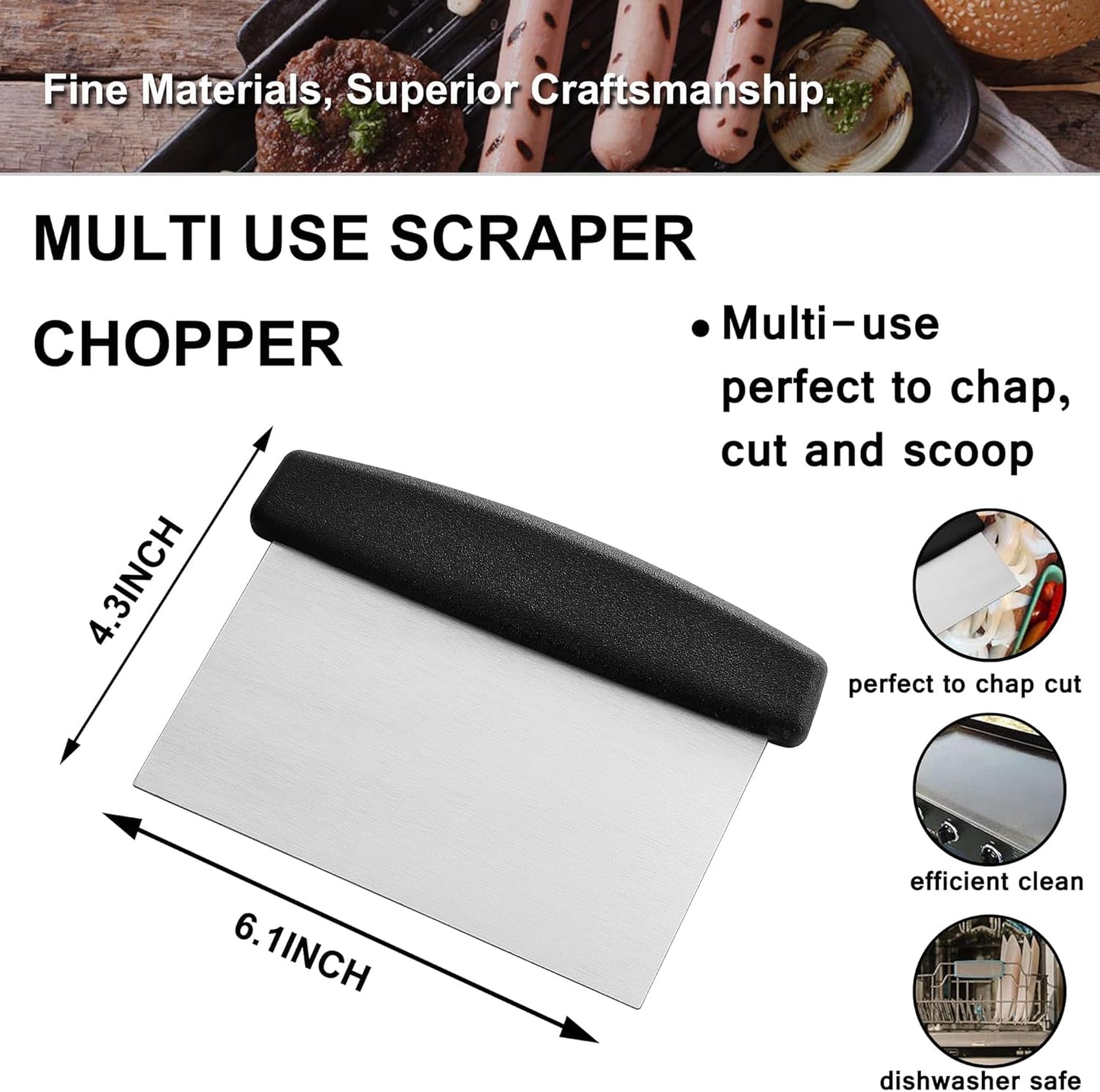 ROMANTICIST  25PCS Professional Grill Accessory Set with Carrying Bag, Stainless Steel Barbecue Spatulas Set.
