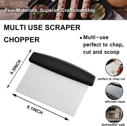 ROMANTICIST  25PCS Professional Grill Accessory Set with Carrying Bag, Stainless Steel Barbecue Spatulas Set.