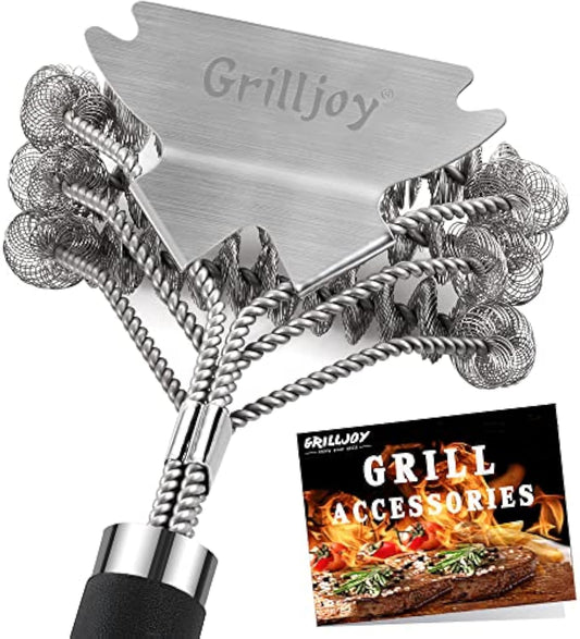 GRILLJOY 18-inch bristle-free grill cleaning brush