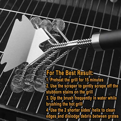 GRILLJOY 18-inch bristle-free grill cleaning brush