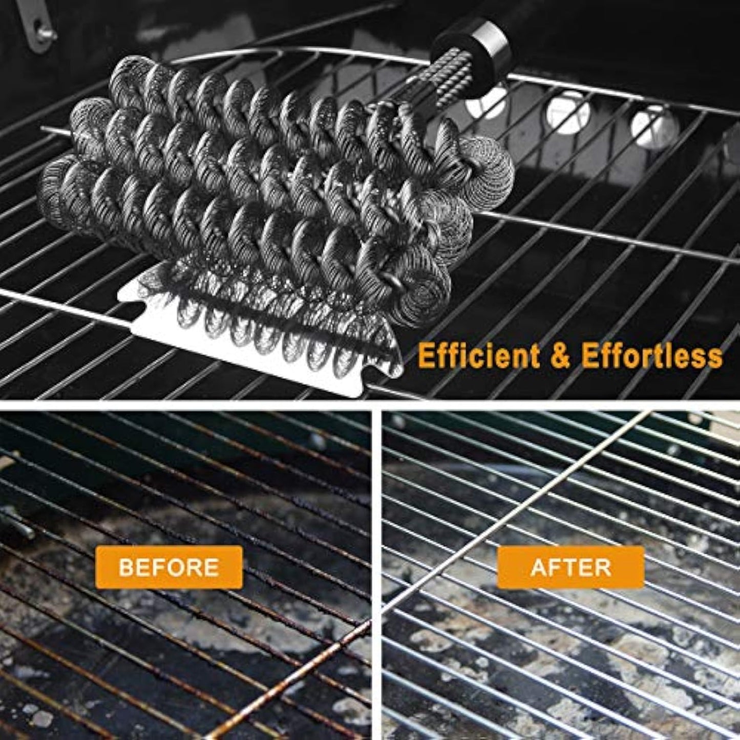 GRILLJOY 18-inch bristle-free grill cleaning brush